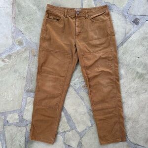 Brown/tan double knee jeans | Measurements: 36inch (waist), 32inch (inseam)